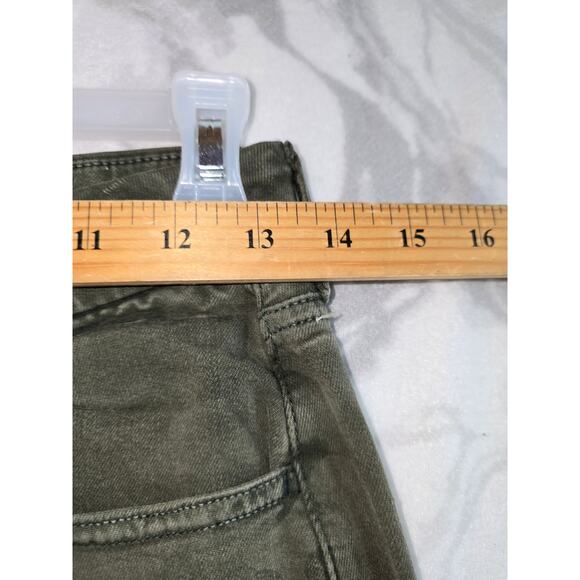 American Eagle Curvy Super Hi-Rise Holey Jeggings Camo Green Size 8 - Picture 10 of 14